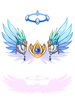 Costume Seraph Wing Helm artwork from Ragnarok Online