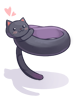 Costume Warm Black Cat Muffler artwork from Ragnarok Online
