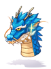 Costume Blue Dragon Statue artwork from Ragnarok Online