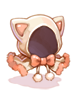Costume White Cat Hood artwork from Ragnarok Online