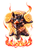 Rune Armor of Flame artwork from Ragnarok Online