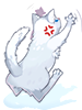 Costume Scratching Cat artwork from Ragnarok Online