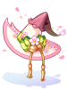 Costume Sakura Witch Hat artwork from Ragnarok Online