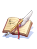 Small notebook and fountain pen artwork from Ragnarok Online