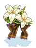 Costume White Lily Black Ribbon artwork from Ragnarok Online