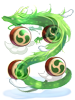 Costume Green Aura Dragon artwork from Ragnarok Online