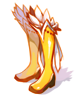 Golden Rod Shoes artwork from Ragnarok Online