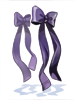 Costume Black Magenta Ribbon artwork from Ragnarok Online