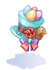 Costume Robin Egg Mini Hat artwork from Ragnarok Online