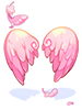 Costume Cupid's Pink Wings artwork from Ragnarok Online