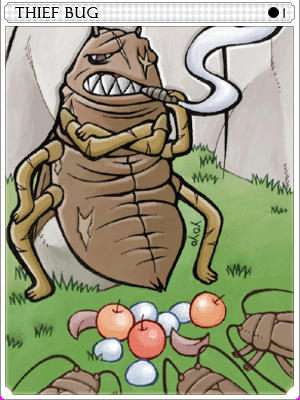 Female Thief Bug Card card illustration