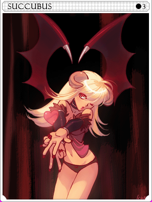 Succubus Card card illustration