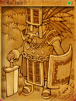 Sealed Orc Hero Card card illustration