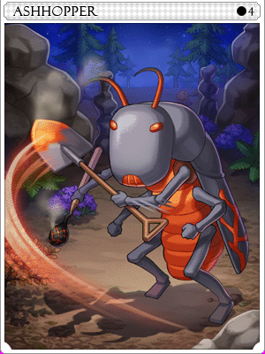 Ashhopper Card card illustration