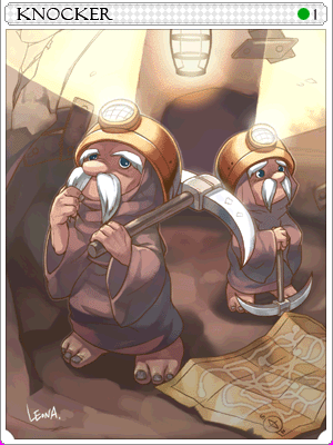 Knocker Card card illustration