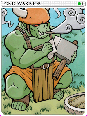 Orc Warrior Card card illustration