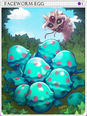 Faceworm Egg Card card illustration