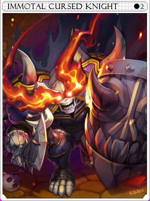 Immortal Cursed Knight Card card illustration