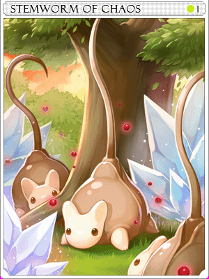 Chaotic Stem Worm Card card illustration
