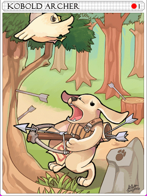 Kobold Archer Card card illustration