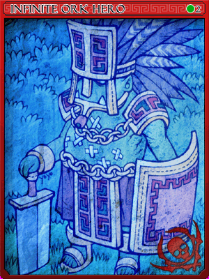 Infinite Orc Hero Card card illustration