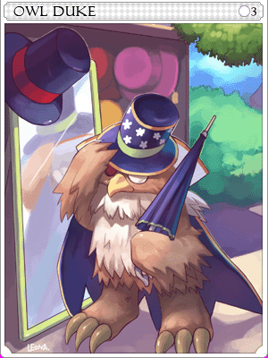 Owl Duke Card card illustration