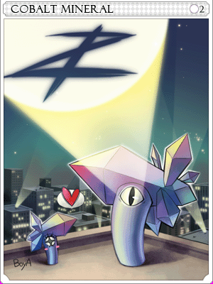 Cobalt Mineral Card card illustration