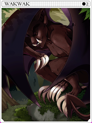 Wakwak Card card illustration