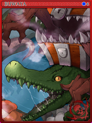 Buwaya Card card illustration
