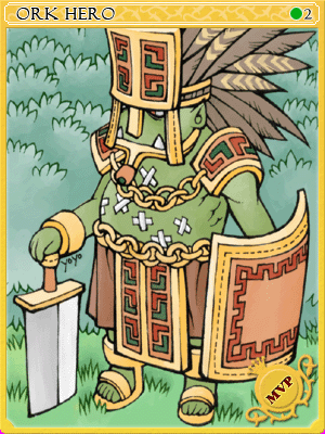 Orc Hero Card card illustration