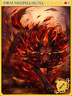 Rigid Muspellskoll Card card illustration