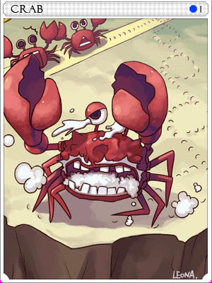 Crab Card card illustration
