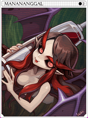 Manananggal Card card illustration