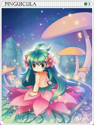 Pinguicula Card card illustration