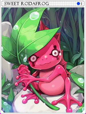 Sweet Roda Frog Card card illustration