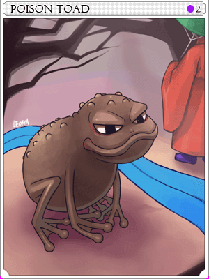 Poisonous Toad Card card illustration