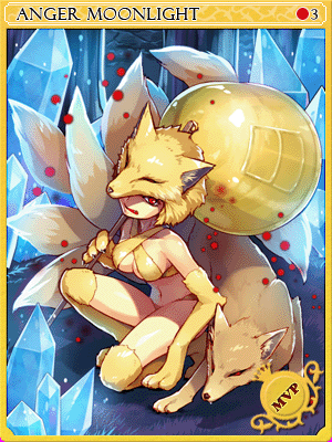 Angry Moonlight Flower Card card illustration