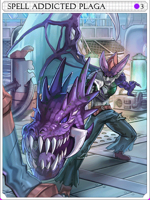 Spell Addicted Plaga Card card illustration