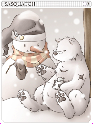 Sasquatch Card card illustration