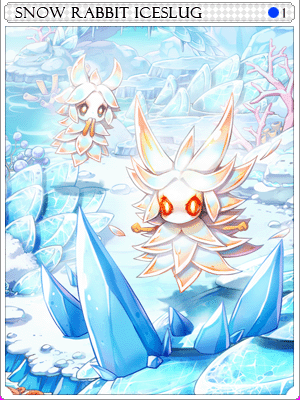 Snow Rabbit Slug Card card illustration
