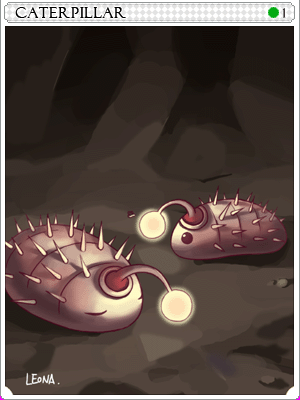 Caterpillar Card card illustration