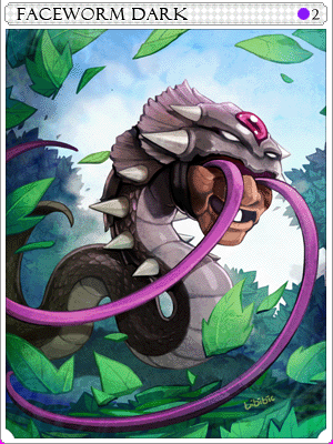 Dark Faceworm Card card illustration