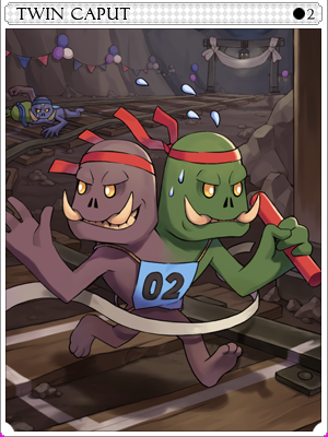 Twin Caput Card card illustration