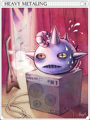 Heavy Metaling Card card illustration