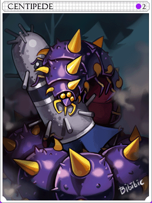 Centipede Card card illustration