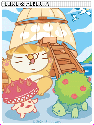 Luke and Alberta Card card illustration