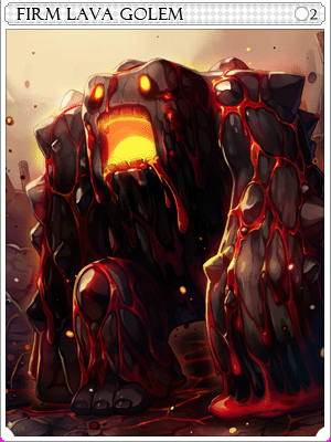 Rigid Lava Golem Card card illustration