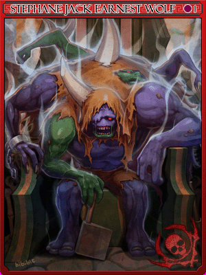 Stephane Jack Earnest Wolf Card card illustration