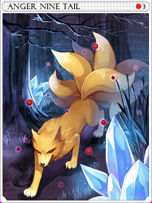 Angry Nine Tail Card card illustration