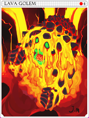 Lava Golem Card card illustration